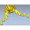 Угловой декор "Ракушечный мотив" - 3D модель STL для ЧПУ