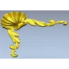 Угловой декор "Ракушечный мотив" - 3D модель STL для ЧПУ