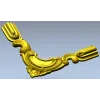 Угловой декор в стиле рокайль - STL 3D модель для ЧПУ