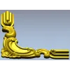 Угловой декор в стиле рокайль - STL 3D модель для ЧПУ