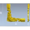 Угловой декор в стиле рокайль - STL 3D модель для ЧПУ
