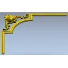 Baroque corner blossom - STL 3D model for CNC router