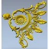 Ornate Rosette Corner STL for CNC