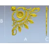 Ornate Rosette Corner STL for CNC