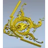 Угловой картуш в стиле рококо - 3D модель STL для ЧПУ
