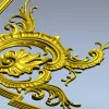Угловой картуш в стиле рококо - 3D модель STL для ЧПУ