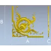 Угловой картуш в стиле рококо - 3D модель STL для ЧПУ