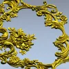 Рокайльный угловой картуш для ЧПУ в формате STL