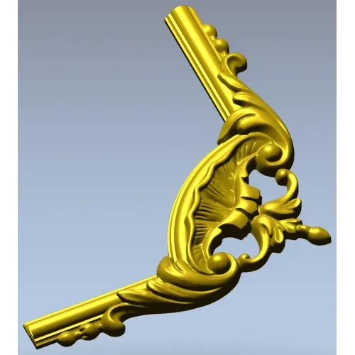 Рокайльный уголок - 3D модель stl для ЧПУ
