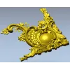 Угловой картуш в стиле рокайль - 3D модель STL для ЧПУ