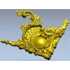 Угловой картуш в стиле рокайль - 3D модель STL для ЧПУ