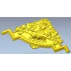 Угловой декор "Флора-акант" - 3D модель STL для ЧПУ
