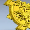 Угловой декор "Флора-акант" - 3D модель STL для ЧПУ