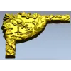 Угловой декоративный картуш "Лаурель" - STL для ЧПУ