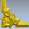 Угловой картуш в барочном стиле - 3D модель STL для ЧПУ