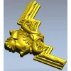Угловой картуш в барочном стиле - 3D модель STL для ЧПУ