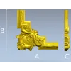 Угловой картуш в барочном стиле - 3D модель STL для ЧПУ