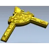 Угловой декоративный картуш - 3D модель STL для ЧПУ