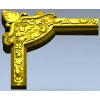 Угловой декоративный картуш - 3D модель STL для ЧПУ