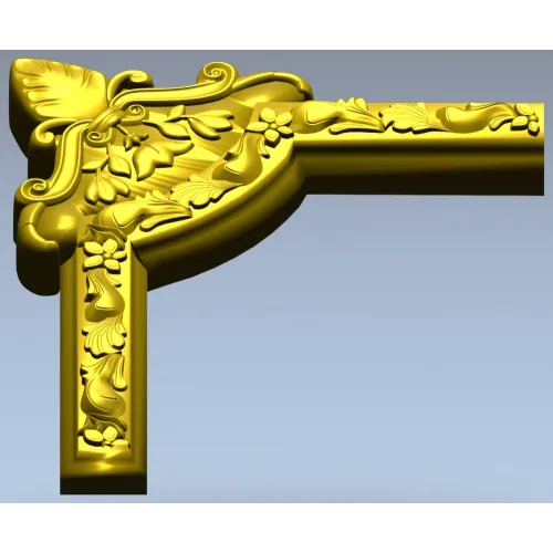 Угловой декоративный картуш - 3D модель STL для ЧПУ