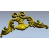Угловой декор в стиле рокайль - 3D модель STL для ЧПУ