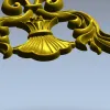 Угловой декор в стиле рокайль - 3D модель STL для ЧПУ