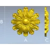 Розетка "Цветочный медальон" - 3D модель STL для ЧПУ