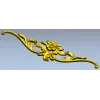 Rococo Floral Cartouche STL 3D Model for CNC