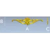 Rococo Floral Cartouche STL 3D Model for CNC