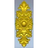 Gilded Acanthus Rosette Decorative Plaque STL