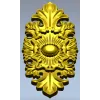 Gilded Acanthus Rosette Decorative Plaque STL