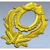 Барочный овальный картуш для ЧПУ - 3D модель в формате STL
