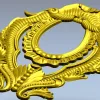 Барочный овальный картуш для ЧПУ - 3D модель в формате STL