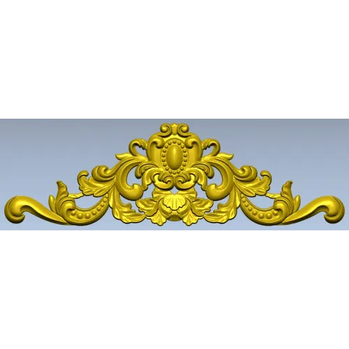 Rococo Cartouche STL 3D Model for CNC Milling