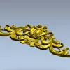 Rococo Cartouche STL 3D Model for CNC Milling