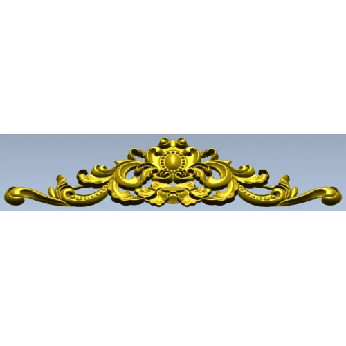 Rococo Cartouche STL 3D Model for CNC Milling