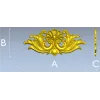 Acanthus Shell Cartouche STL for CNC