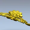 Рокайльный картуш в высоком барельефе - 3D модель STL для ЧПУ