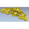 Baroque Twin-Lion Cartouche - STL model for CNC