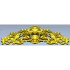 Baroque Twin-Lion Cartouche - STL model for CNC