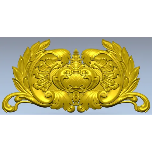 Baroque Acanthus Cartouche - STL 3D Model for CNC Router