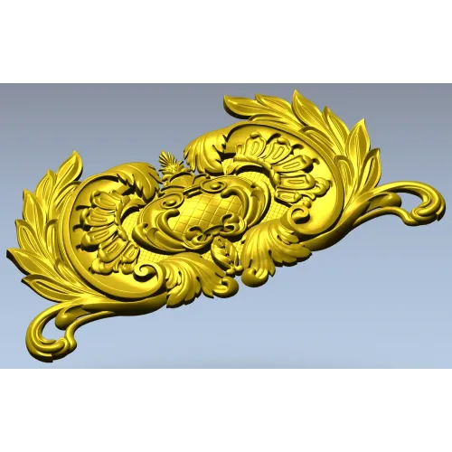 Baroque Acanthus Cartouche - STL 3D Model for CNC Router