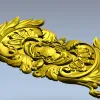 Baroque Acanthus Cartouche - STL 3D Model for CNC Router