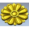 Classic Floral Rosette STL for CNC Milling