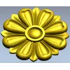 Classic Floral Rosette STL for CNC Milling