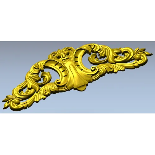 Рокайльный картуш для ЧПУ - 3D модель в формате STL для фрезеровки