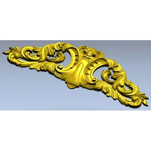 Рокайльный картуш для ЧПУ - 3D модель в формате STL для фрезеровки