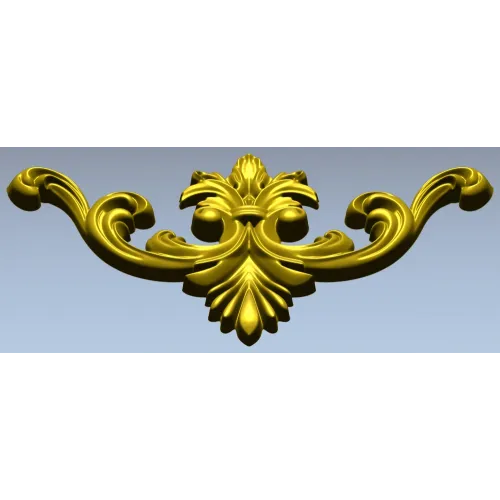 Baroque Acanthus Cartouche - STL 3D model for CNC carving