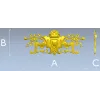 Baroque Cartouche 3D STL for CNC Router