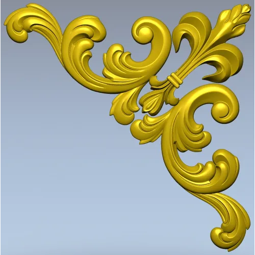 Baroque Acanthus Corner STL